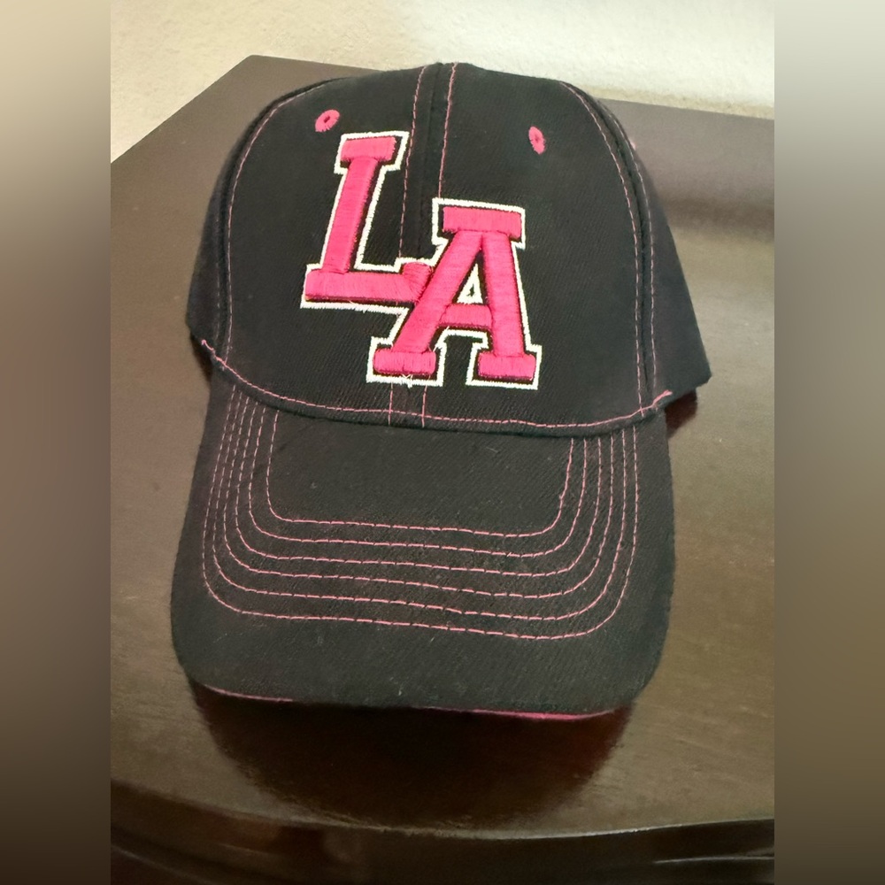 Black and Pink LA Cap